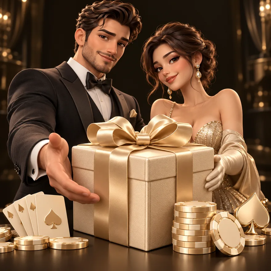 Gift box and chips — Bsb007