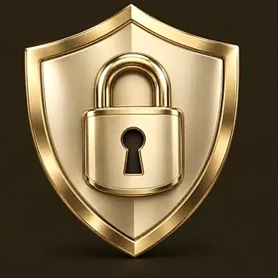 Shield with padlock — Bsb007