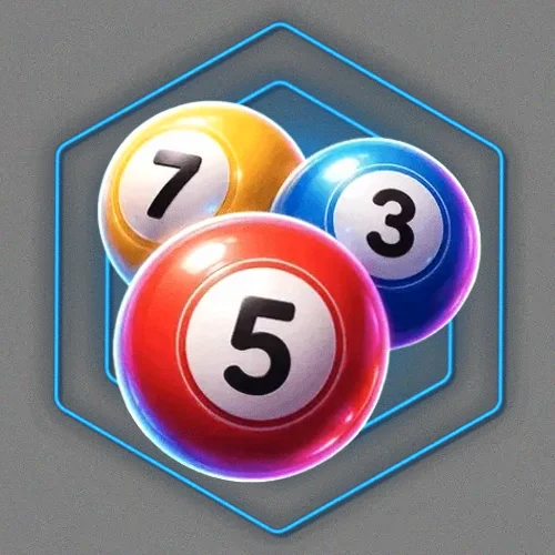 Numbered bingo balls