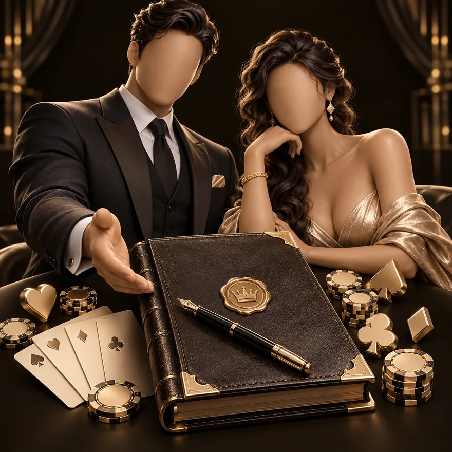 Leather casino ledger — Bsb007