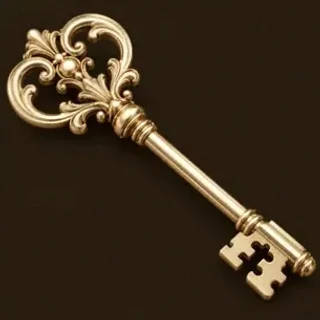 Ornate antique key — Bsb007